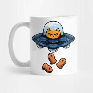 alien cat illustration Mug